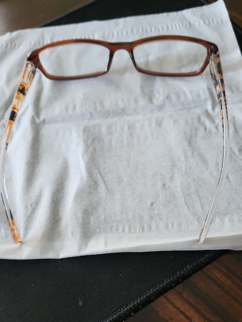 NEW Women Reading Glasses 2 Pairs Ladies Brown Spring Hinge Sides Readers 2.0 - Picture 9 of 10